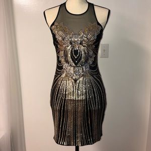 Short Sequin Dress (Bebe)